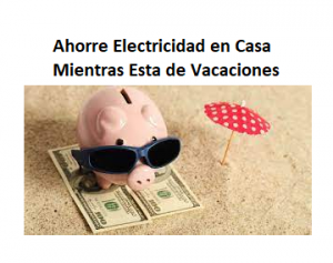 Ahorra energía mientras estás de vacaciones