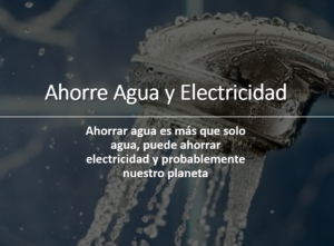Ahorra agua y electricidad