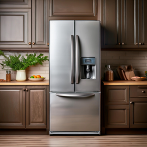 Refrigerador con las puertas cerradas
