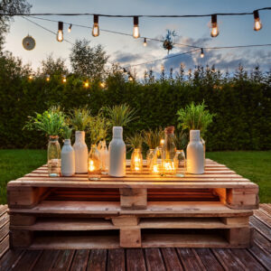 Decoraciones sostenibles para jardín